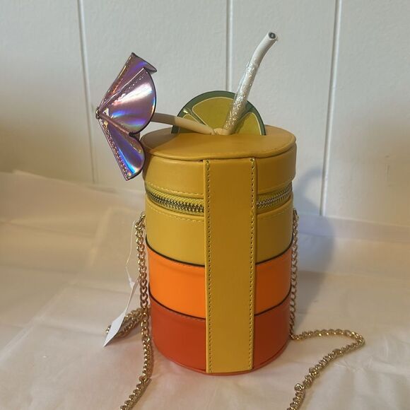 ALDO summer Kelliwith
Orange Multi Cocktail Crossbody Bag Purse Kitsch NWT - Picture 5 of 10
